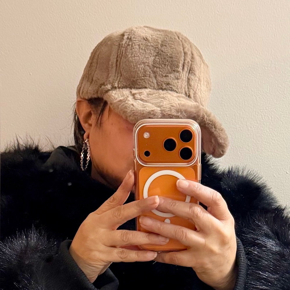 Private Label Tan Faux Fur Hat